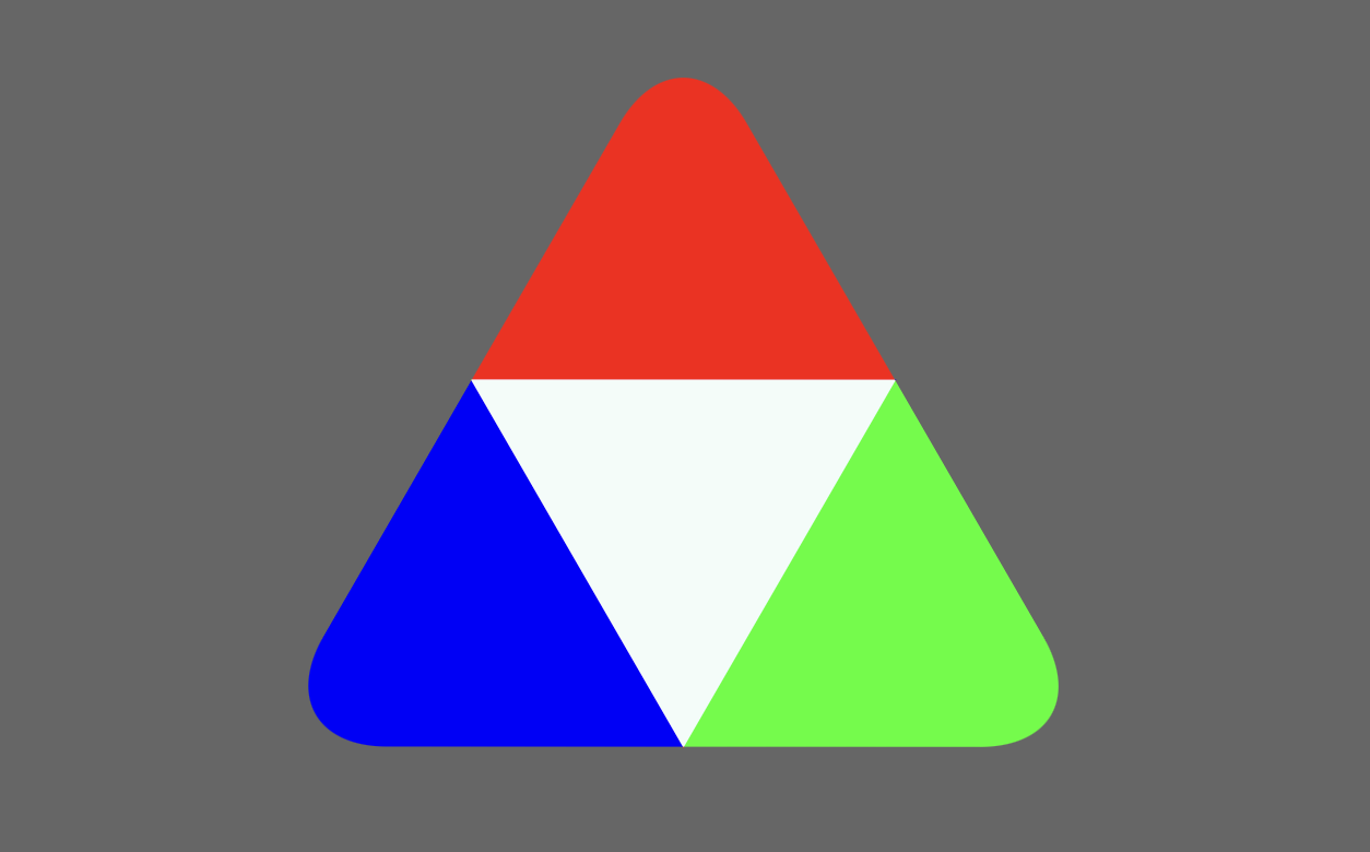 triangle with rounded corners